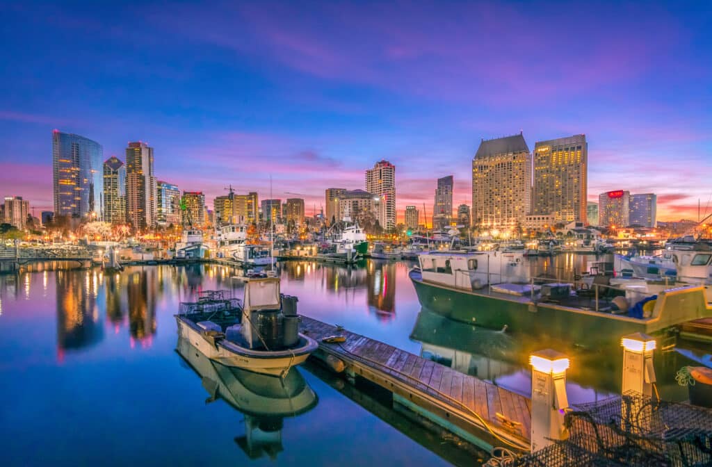 Downtown San Diego, California.