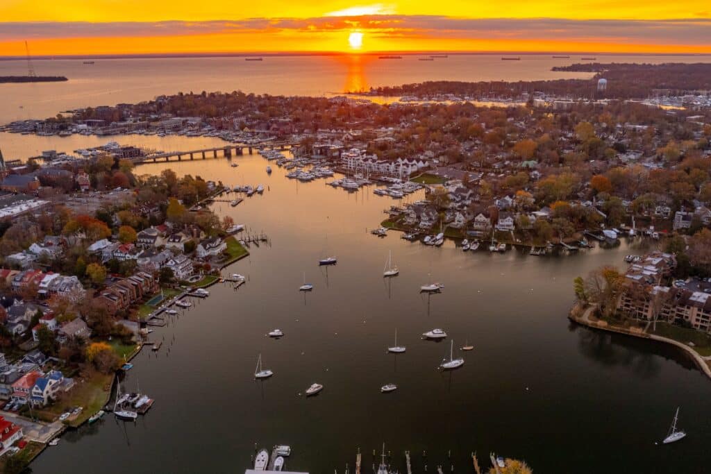 Along the Chesapeake Bay, fall settles in slowly—color clings to the trees, grasses turn golden, and the shoreline offers a quiet kind of beauty.