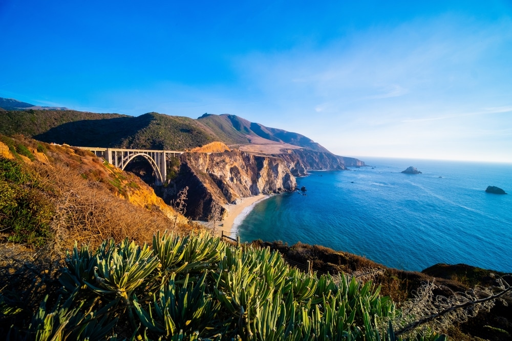 Bixby Creek Bridge along the breathtaking Big Sur coast, Monterey County, California