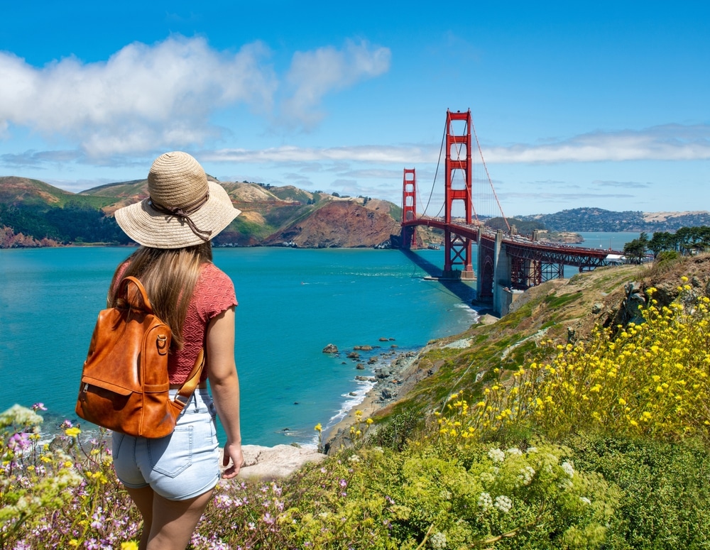View of the Golden Gate Bridge, San Francisco, CA
