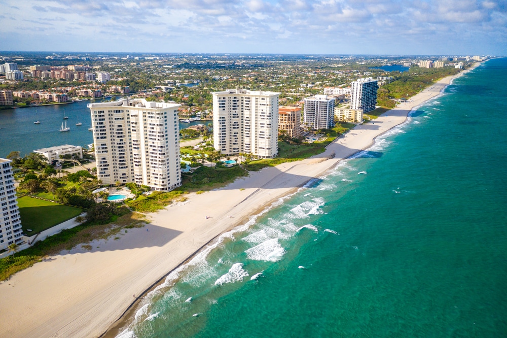 Aerial of Lake Boca Raton, Boca Raton, Florida