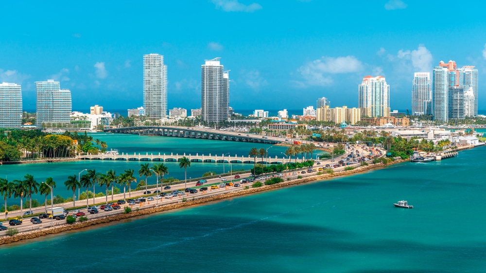 View of Port of Miami, Miami, Florida