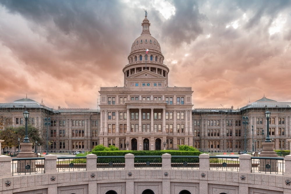 Scenic view of Texas State Capitol building, Austin, Texas