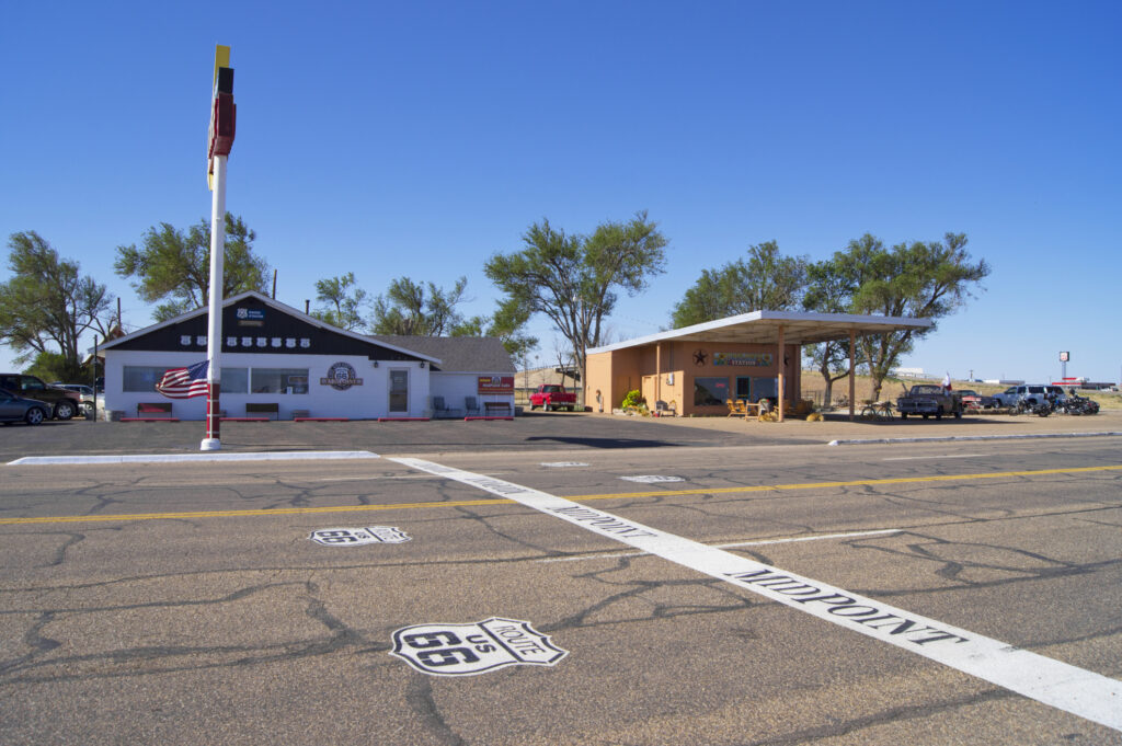 The Midpoint Café on Historic Route 66 in Adrian, Texas