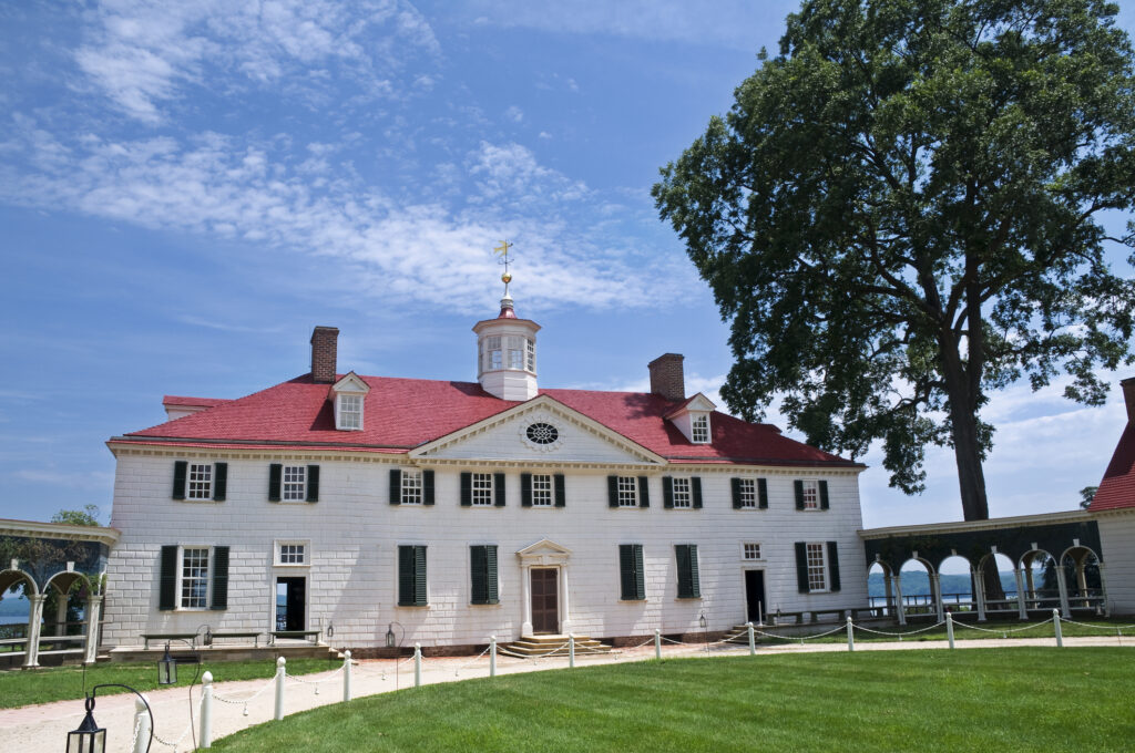 The home of former president George Washington, Mount Vernon, VA