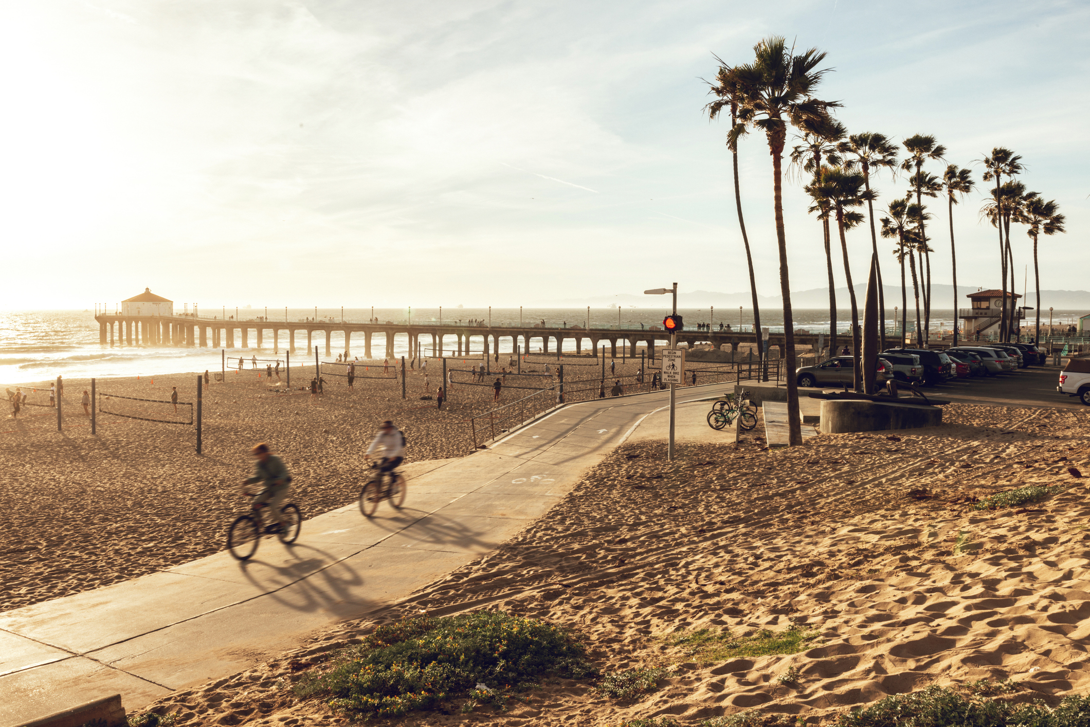 Bike at beach in California.